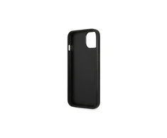 Apple iPhone 13 Guess dėklas Saffianotriangle Logo (GUHCP13MPSATLG) sidabrinės spalvos