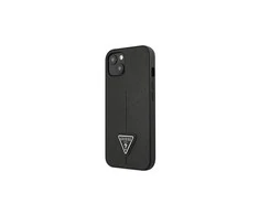 Apple iPhone 13 Mini Guess dėklas Saffianotriangle Logo juodos spalvos