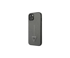 Dėklas GUESS GUHCP13SPSATLG IPHONE 13 MINI 5.4 "Sidabrinis/Sidabrinis HARDCASE SAFFIANOTRIANGLE LOGO