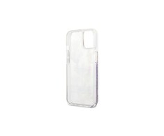 Dėklas Guess GUHCP13SLFLSU iPhone 13 mini 5,4" violetinė/violetinė hardcase Flower Liquid Glitter