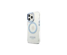 Dėklas Guess GUHMP13LHTRMB iPhone 13 Pro / 13 6,1" mėlyna/mėlynas hard case Metal Outline Magsafe