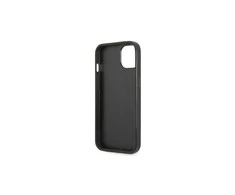 Dėklas GUESS GUHCP13LP4TPK IPHONE 13 PRO / 13 6.1 "Juodas / Juodas HARDCASE 4G TRIANGLE CARDSLOT LOGO