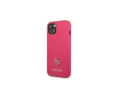 Apple iPhone 13 Pro Guess dėklas Saffiano 4G Small Metal Logo (GUHCP13LPS4MF) rožinės spalvos