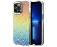 Apple iPhone 13 Pro Guess dėklas IML Faceted Mirror Disco Iridescent (GUHCP13LHDECMI) įvairiaspalvis