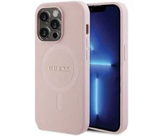 Dėklas GUESS GUHMP13LPSAHMCP IPHONE 13 PRO / 13 6.1 "Rožinis / Rožinis HARDCASE SAFFIANO MAGSAFE