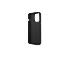 Apple iPhone 13 Pro Max Guess dėklas Saffianotriangle Logo (GUHCP13XPSATLG) sidabrinės spalvos