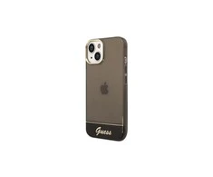 Dėklas Guess GUHCP14SHGCOK iPhone 14 6,1" juoda/juodas hardcase Translucent
