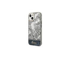 Dėklas Guess PC/TPU Toile De Jouy Case skirtas iPhone 14, pilkas