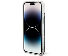 Apple iPhone 14 Guess dėklas Liquid Glitter Marble (GUHCP14SLCSGSGK) juodos spalvos