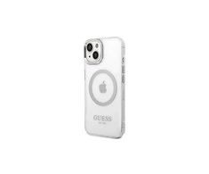 Dėklas GUESS GUHMP14SHSHTMS IPHONE 14/15/13 6.1 "Sidabrinis / Sidabrinis HARD CASE METAL OUTLINE MAGSAFE