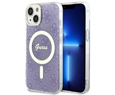 Dėklas GUESS GUHMP14MH4STU IPHONE 14 PLUS / 15 PLUS 6.7 "PURPLE / PURPLE HARDCASE 4G MAGSAFE