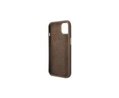 Dėklas GUESS GUHMP14MU4GPRW IPHONE 14 PLUS / 15 PLUS 6.7 "BROWN / BROWN HARD CASE 4G PLATE MAGSAFE LOGO