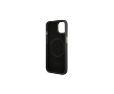 Apple iPhone 14 Plus Guess Dėklas 4G Logo Plate MagSafe (GUHMP14MU4GPRK) juodos spalvos