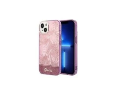 Dėklas GUESS GUHCP14MHGJGHP IPHONE 14 PLUS / 15 PLUS 6.7 "Rožinis / Rožinis HARDCASE JUNGLE COLLECTION
