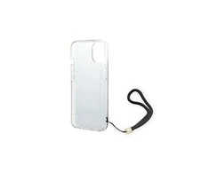 Apple iPhone 14 Plus Guess dėklas 4G Print Strap (GUOHCP14MH4STK) juodos spalvos
