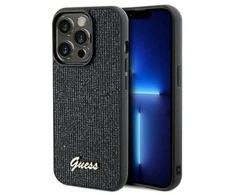 Apple iPhone 14 Pro Guess dėklas Disco Metal Script (GUHCP14LPMSDGSK) juodos spalvos