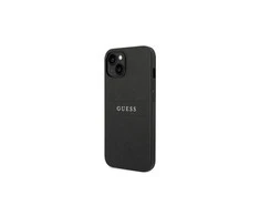 Apple iPhone 14 Pro Guess Saffiano Strap telefono dėklas juodos spalvos
