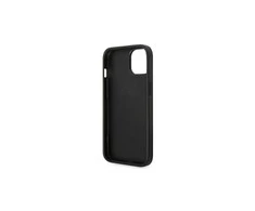 Apple iPhone 14 Pro Guess Saffiano Strap telefono dėklas juodos spalvos