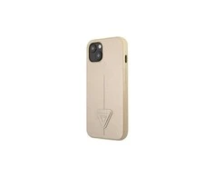Apple iPhone 14 Pro Guess dėklas Saffianotriangle Logo (GUHCP14LPSATLE) beige