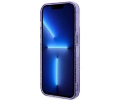 Apple iPhone 14 Pro Max Guess dėklas Glitter Gold MagSafe (GUHMP14XHCMCGU) violetinės spalvos
