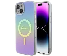 Guess dėklas, skirtas iPhone 15 Plus 6,7 GUHMP15MHITSU HC IML MAGSAFE IRIDESCENT violetinės spalvos inės spalvos