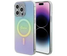 GUESS GUHMP15LHITSQ IPHONE 15 PRO 6.1 "TURKIO SPALVOS / TURKIO SPALVOS KIETAS DĖKLAS IML IRIDESCENT MAGSAFE