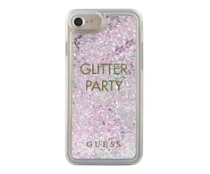 Apple iPhone SE 2022 / SE 2020 / 7 / 8 Guess Hard dėklas Liquid Glitter Party (GUHCP7GLUQPU) violetinės spalvos