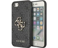 Apple iPhone SE 2022 / SE 2020 / 7 / 8 Guess dėklas 4G Big Metal Logo (GUHCI84GMGGR) pilkos spalvos