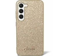 Guess GUHCS24SHGGSHD S24 S921aukso spalvos harddėklas Glitter Script