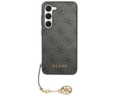 Samsung Galaxy S24 Plus Guess Dėklas 4G Charms Collection (GUHCS24MGF4GGR) juodos spalvos