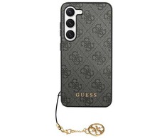 Samsung Galaxy S24 Ultra Guess Dėklas 4G Charms Collection (GUHCS24LGF4GGR) juodos spalvos