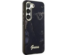 Samsung Galaxy S23 Plus Guess dėklas Golden Marble Collection (GUHCS23MHTMRSK) juodos spalvos