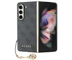 Samsung Galaxy Z Fold 5 Guess Dėklas 4G Charms Collection (GUHCZFD5GF4GGR) pilkos spalvos