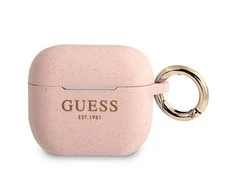 Dėklas Guess GUA3SGGEP AirPods 3 dangtelis rožinis / rožinis silikoninis blizgus