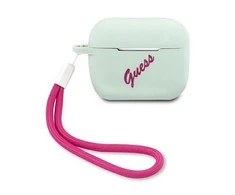 Apple AirPods Pro Guess silikoninis Vintage (GUACAPLSVSBF) ausinių dėklas mėlynos spalvos