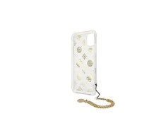 Guess Peony Chain dėklas iPhone 11 Pro telefonui, aukso spalvos