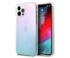 „Guess 4G 3D Pattern Collection“ dėklas, skirtas „iPhone 12 Pro Max“ - Mėlyna ir Rožinė