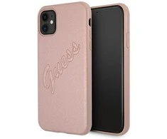 GUESS GUHCP12LRSAVSRG KIETUS DĖKLAS SAFFIANO VINTAGE IPHONE 12 PRO MAX Rožinis