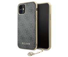 Apple iPhone 13 6,1" Guess dėklas 4G Charms Collection GUHCP13MGF4GGR pilkas