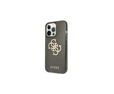 Dėklas GUESS HARDCASE 4G GUHCP13SPCUGL4GBK IPHONE 13 MINI GLITTER BIG LOGO Juodas