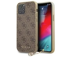 Dėklas Cg Mobile France GUHCP13LGF4GBR Guess 4G Charms Zadní Kryt pro iPhone 13 Pro Brown (ruda)