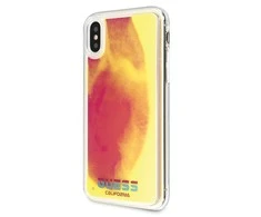Guess GUHCPXGLCPI iPhone X/Xs rožinė /rožinis kietas dėklas California Glow in the dark