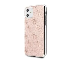 Dėklas Guess GUHCA72PCU4GLPI A72 A725 pink/pink hard case 4G Glitter