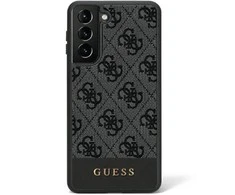 Guess GUHCS23SG4GLGR S23 S911 juodas/juodas kietasis dėklas 4G Stripe Collection