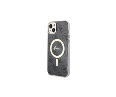 Apple iPhone 14 Pro Max Guess dėklas 4G Print MagSafe + Belaidis Įkroviklis (GUBPP13LH4EACSK)