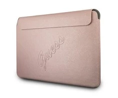 Guess Sleeve GUCS13PUSASPI 13" rowy / Rožinė Saffiano Script