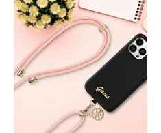 Dėklas Guess GUUCNMG4EP Universal CBDY virvelė telefonui rožinės spalvos