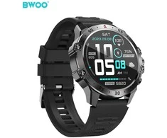 BWOO išmanusis laikrodis WA-08 1.43 colio AMOLED, juodas