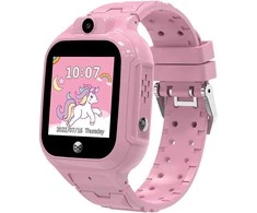 Forever išmanusis laikrodis GPS WiFi Kids See Me! 3 KW-320 rožinės spalvos