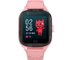 Išmanusis laikrodis vaikams Maxlife 4G GPS WiFi MXKW-350, Rožinės spalvos